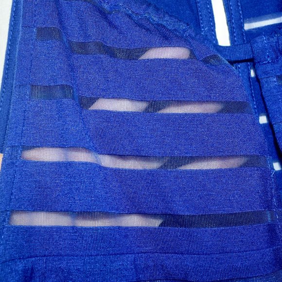 NEW INC International Concepts Blue Sleeveless Halter Blouse - Medium - Picture 10 of 10